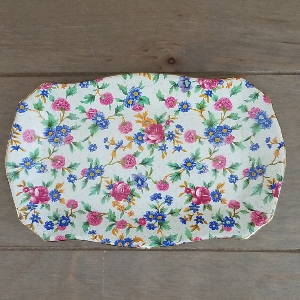 Vintage Royal Winton Old Cottage Chintz Plate